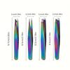 4pcs Stainless Steel Eyebrow Tweezers Set, Unscented Hair Removal Tools, Durable, Accurate & Elegant DesignIdeal for Men & Women