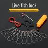 Stainless Steel Fish Hook & Soft Wire Lure with Ground Stake Lock
