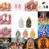Hinduizm Ganesha Bóg z Głową Słonia Naszyjniki Wisiorek Potężny Amulet Sukcesu Błogosławieństwa Biżuteria Vintage Akcesoria Prezenty