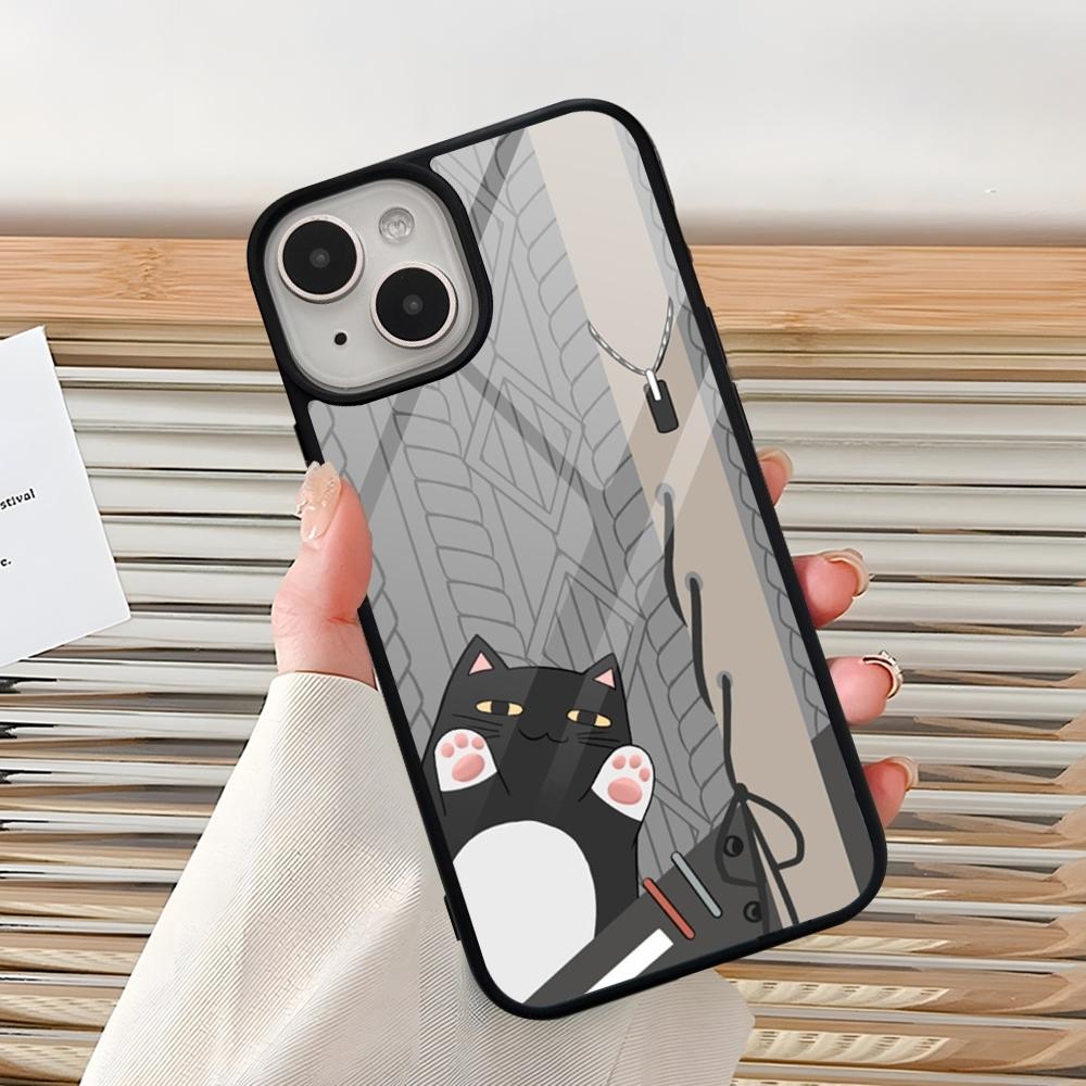 Japanese VTuber AI Girl Phone Case For Iphone 15 Pro Max 14 12 11 13 Mini 16 8 7 Plus X Xs XR PC+TPU Back Cover