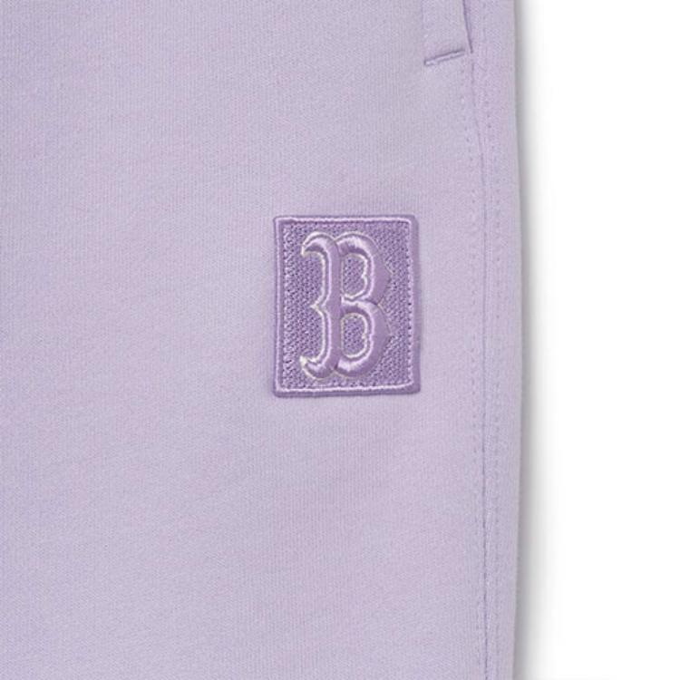 New MLB Boston Red Sox Knitted Sweatpants Unisex Light Purple 3FPTB0131-43LDL