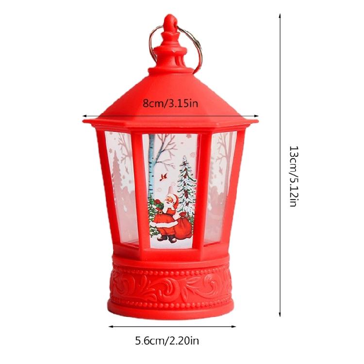 Christmas Lantern LED Lighted Holiday Hanging Home Decorations Family Gift