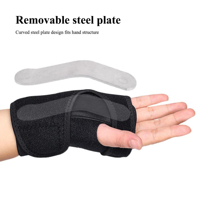 1 Pair Sports Support Wrist Guards Adjustable Ergonomic Design Wrist Brace Hand Support Protector