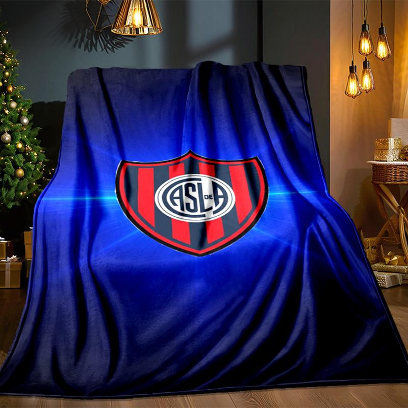 Club Atletico San Lorenzo Blanket Outdoor Flannel Blanket for Camping, Hiking, Garden Parties, Picnic Essentials,gift for family and friends
