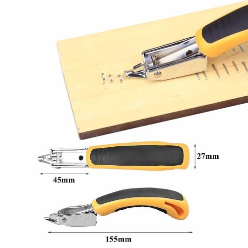Odowalker 3-in-1 Hand Tacker, Nail Gun, 3000-Piece Replacement Needle Capacity (U-Shaped, T-Shaped), Heavy-Duty Power Tacker, Tri-Purpose Cord Nail Gu