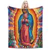 Our Lady of Guadalupe Soft Warm Blanket Boy Girl Plush Bedding Throws Funny Couch Chair Flannel Bedspread Sofa Bed Cover