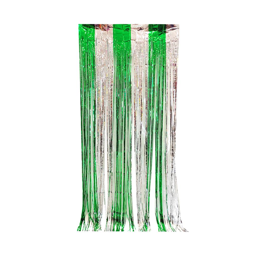 Double Pinyin Foil Fringe Curtains, Party Decorations Metallics Streamers, Party Photo Booth Backdrops For Birthday Wedding Engagement Bridal Shower