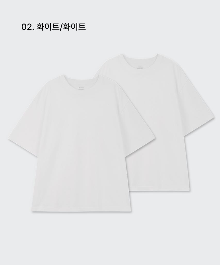MUSINSA STANDARD Regular Crop T-Shirt 2-Pack