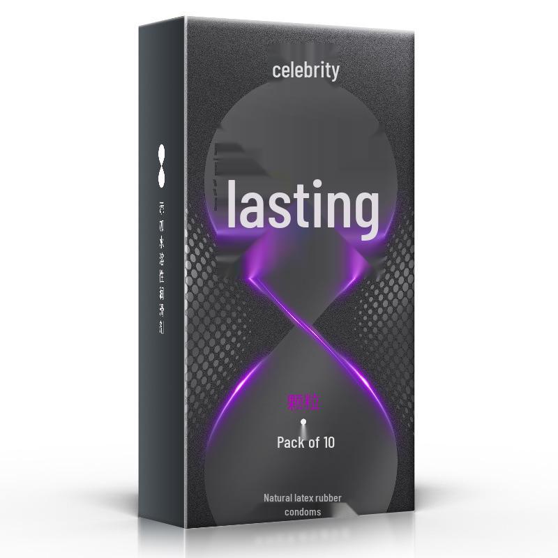 Mingliu Ultra Thin Long-Lasting Dotted Condoms with Hyaluronic Acid - 10 Pack