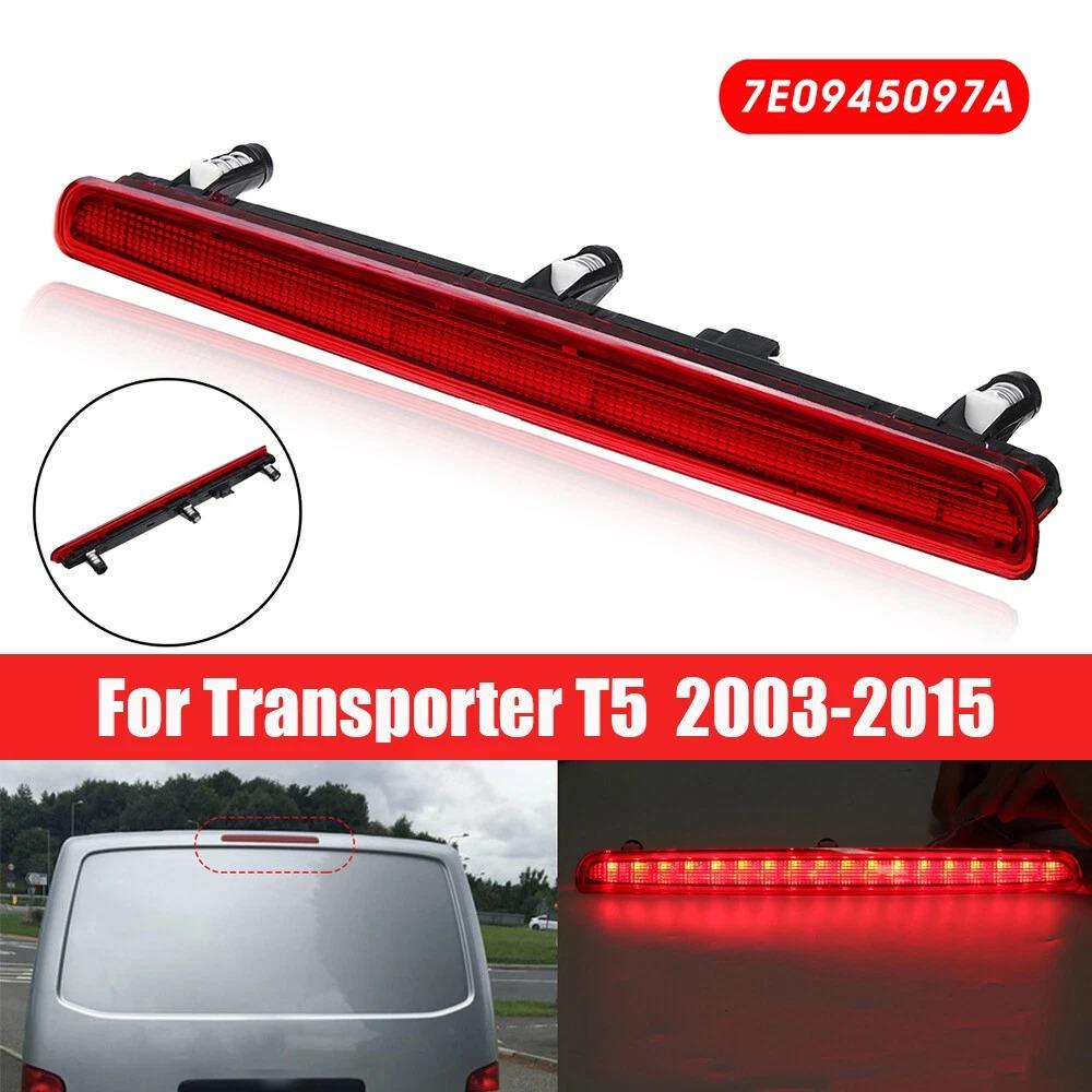 1pc Rear Lamp Red Lens 18 SMD LED High Level Brake Stop Light 7E0945097A For VW T5 TRANSPORTER / MULTIVAN / CARAVELLE 2003-2015
