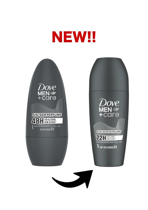 DOVE Men Care Brazil Roll-on Deodorant, Unscented, 50ml