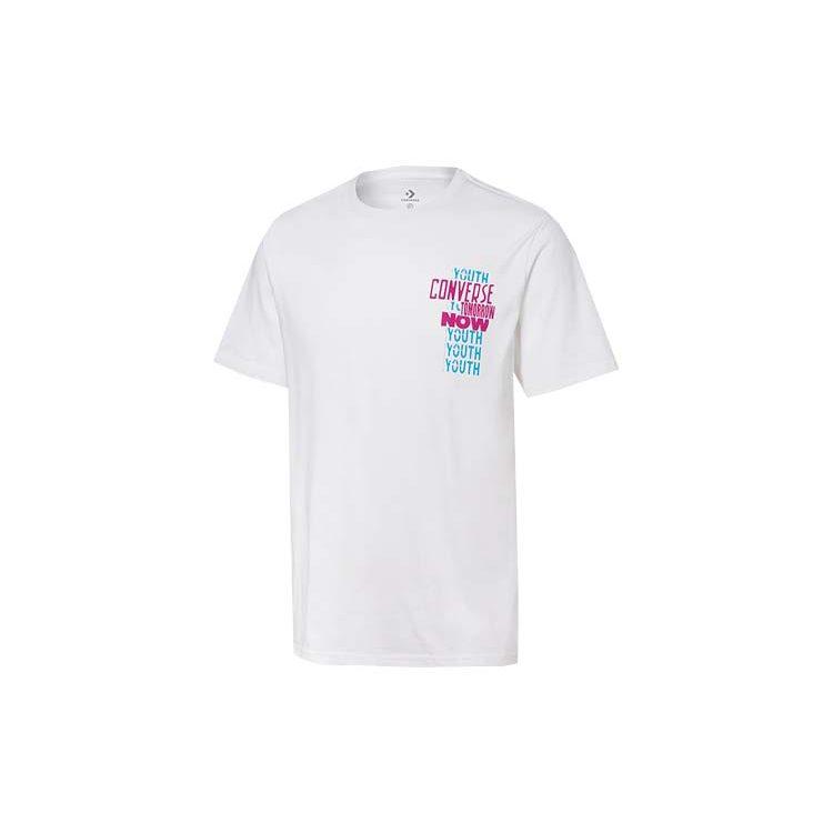 Converse Set-in Sleeve T-Shirt Men's White 10019928-A01
