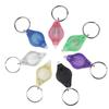 Mini LED Keychain Flashlight Small Torch Mini Colorful Light Portable Battery Powered Key Ring Torch Lighting Squeeze Penlight
