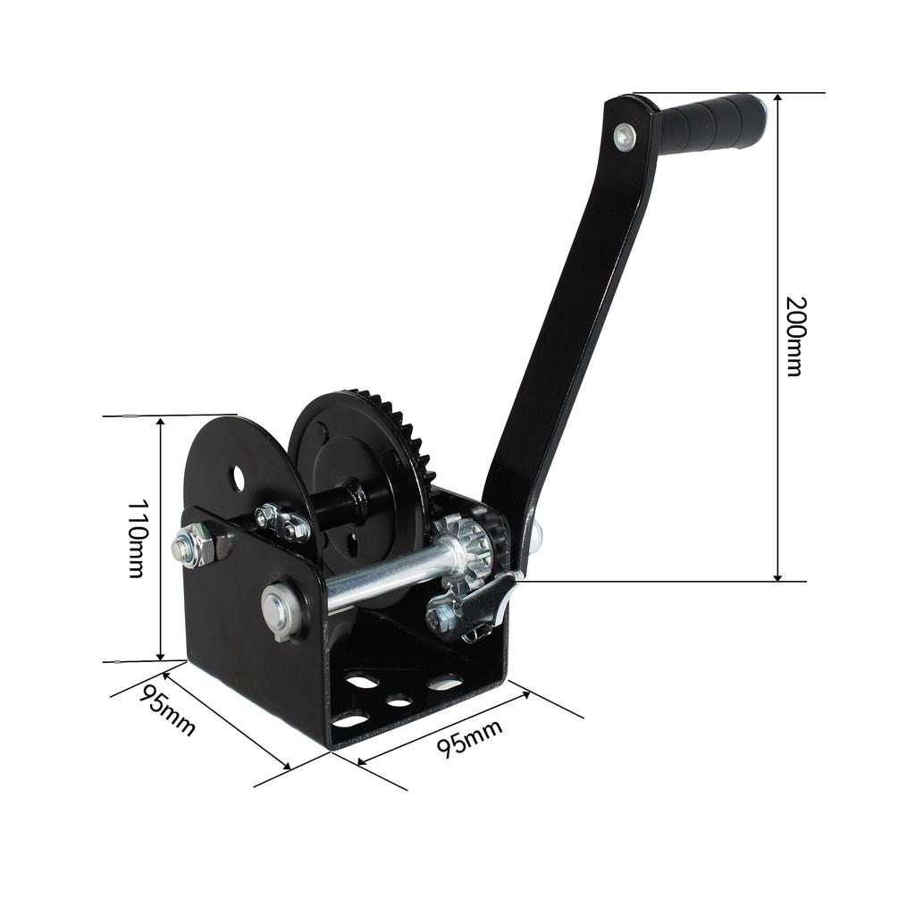 HFS(R) Hand Winch, Manual Winch, 555.6 lbs (270 kg) Load Capacity