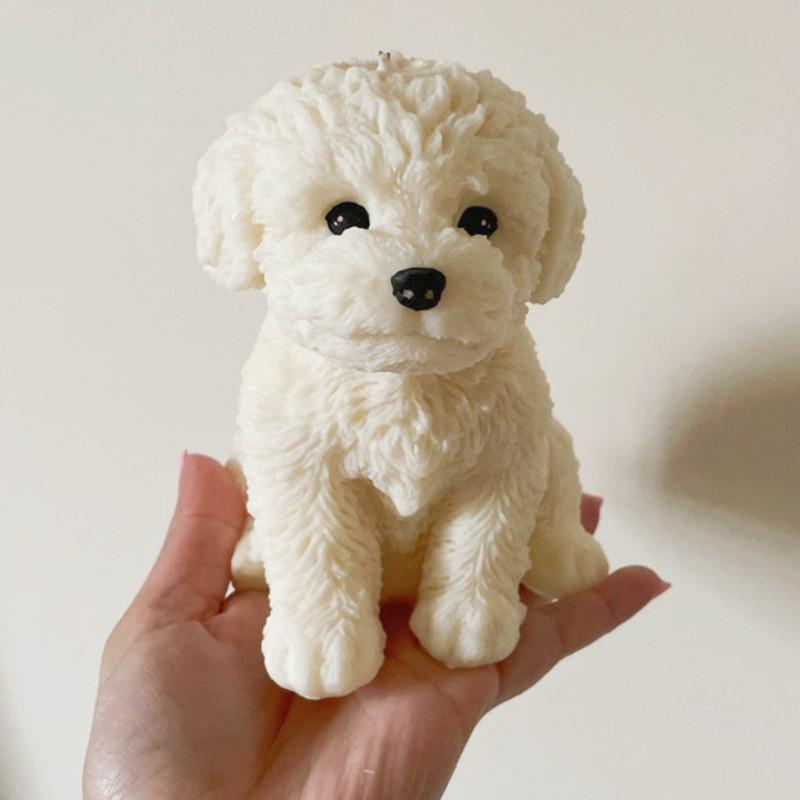 Grote Hond Knuffel Kaars Siliconen Vorm Schattig Dier Handgemaakt Aromatherapie Kaars Maken Gips DIY Sojawax Zeepvorm Decor Cadeaus