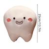 Cute Short Plush Cartoon Tooth Pillow For Kids, Soft And Comfortable On The Sofa