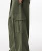 MUSINSA STANDARD One-Pleat Wide Cargo Sweatpants [Khaki]