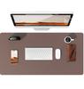Leather Desk Pad Protector, Mouse Pad, Desk Mat, Waterproof Non-Slip PU Desk Blotter, Computer Desk Pad for Women
