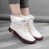 Women's Snow Boot Fashion Hand Sewing Ankle Boots for Women Warm Short Leather Boots Women Waterproof Cotton Shoes Botas Mujer