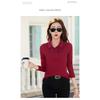 Women's Long-sleeved T-shirt Spring and Autumn New Lapel Polo Shirt Outer Wear Bottoming Shirt Was Thin Women's Clothing