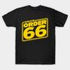 Asian Size Men Print T-shirt I Survived Order Sixty-Six No-Cut Heat Transfer Print Cotton Tshirt