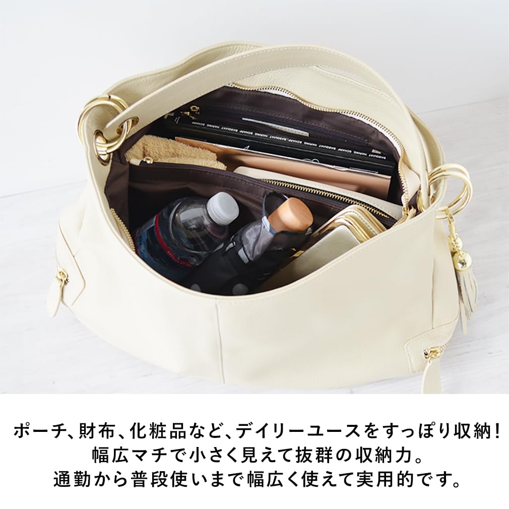 Vita Felice Genuine Cowhide Bag for K2558N [VITAFELICE] 2-way One-Shoulder Women, (Ash Gray)