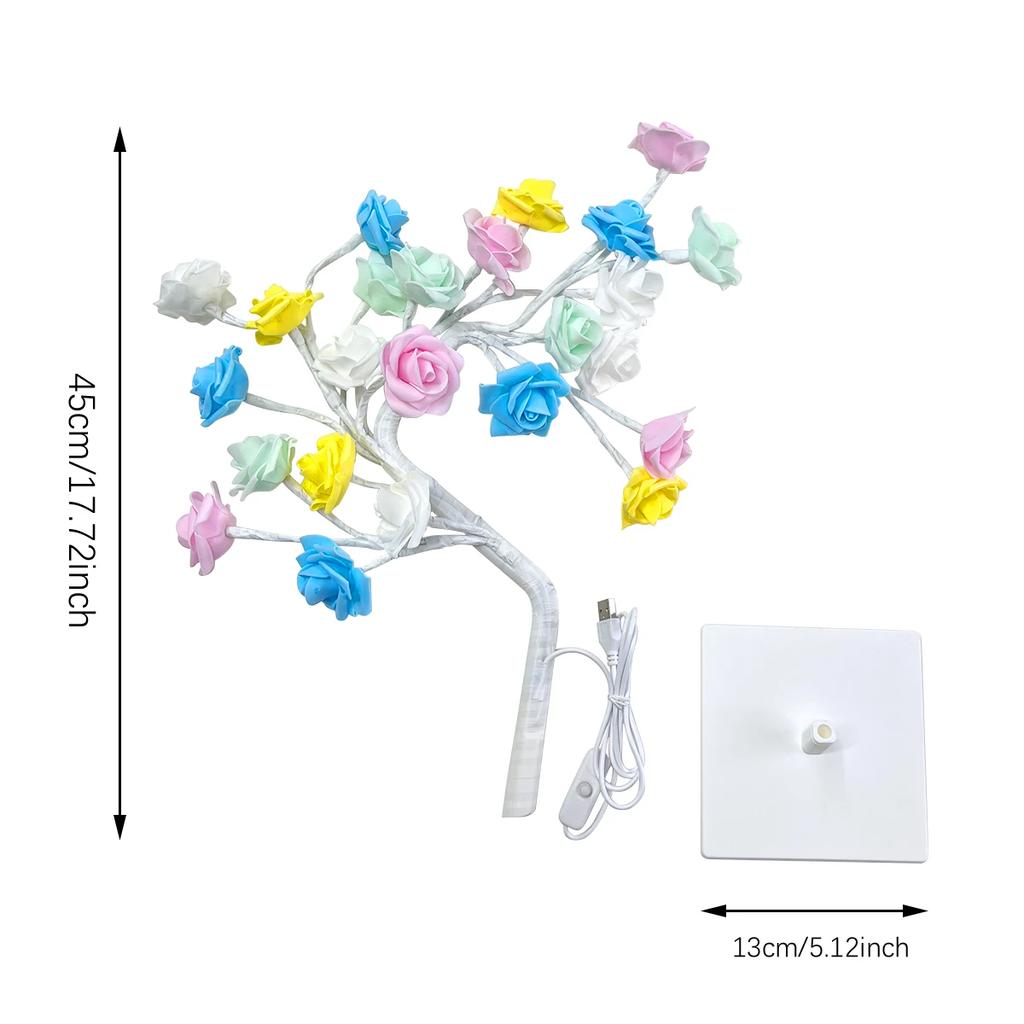 Rose String Lights Girl Lover Party Camping Summer Decoration USB Powered Lighting Tree Night Light