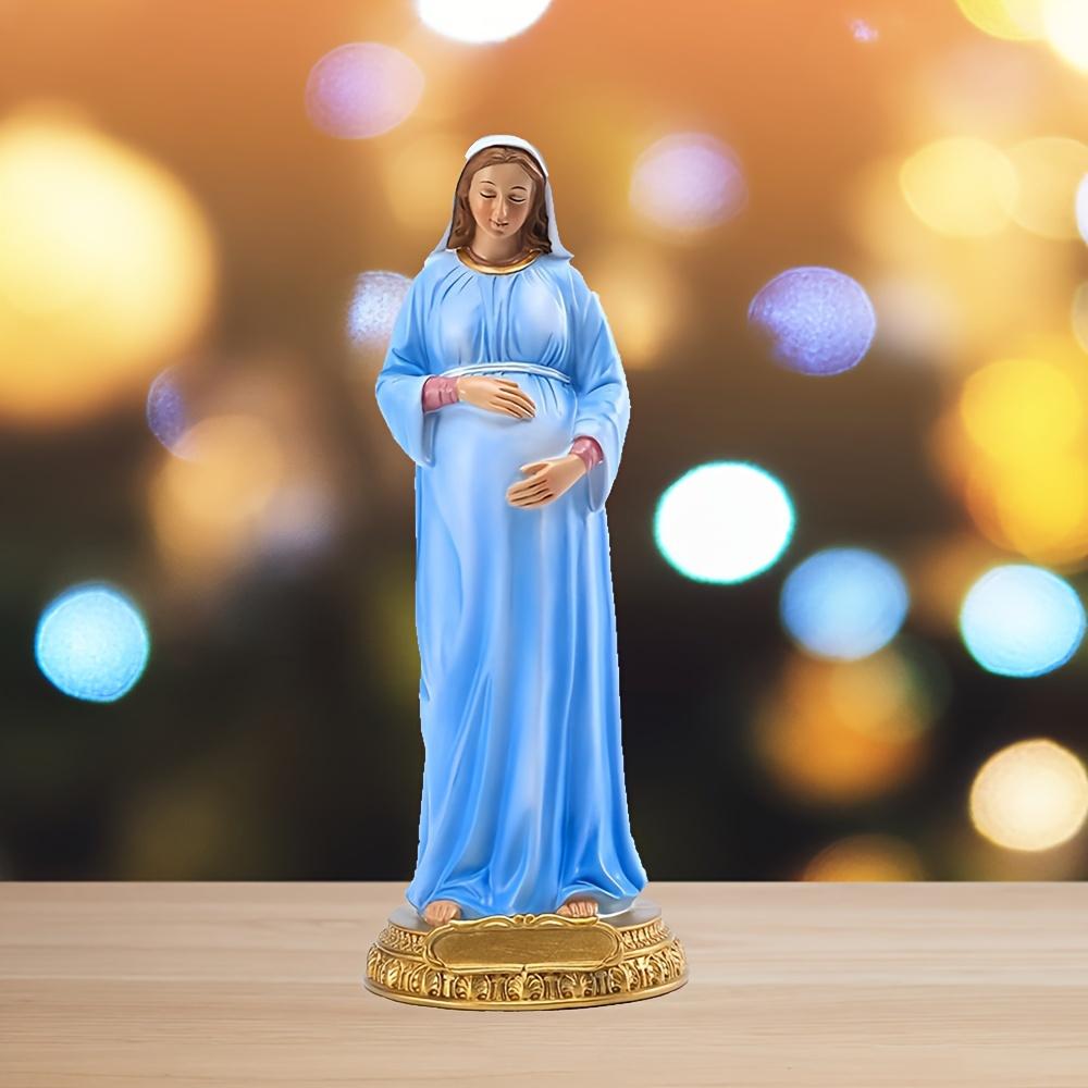 Virgin Mary Statue of Pregnant Mary Statue of Expectant Mother Mary Statue Resin and Stone Religious Gifts, Decorative Collection Ornaments