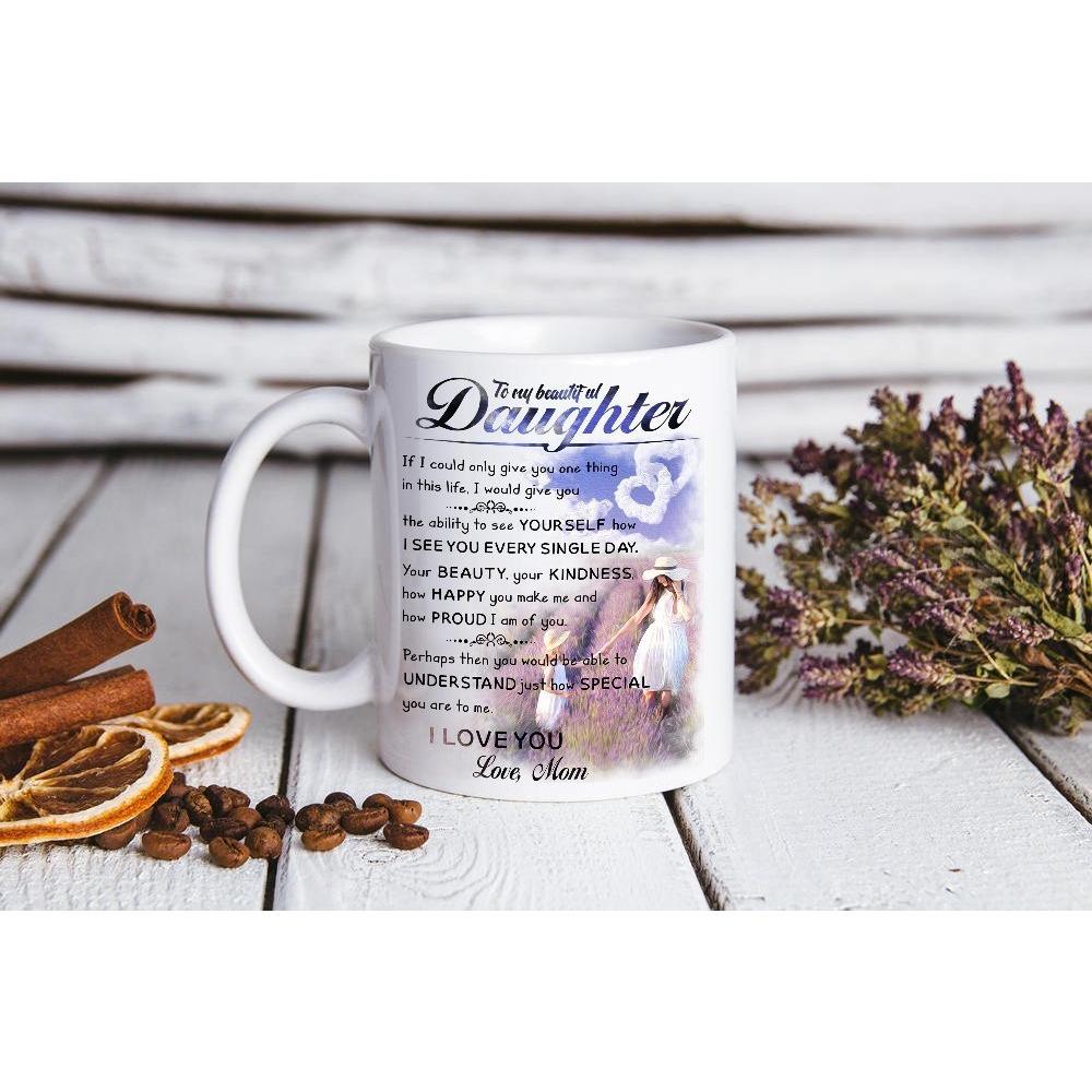 Daughter birthday gift christmas coffee cup novelty mug personalized ceramic cup