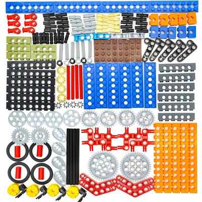 182 Technic Parts - Gears, Pins, Axles, Connectors for LEGO Kits MOC STEM Projects Building Blocks