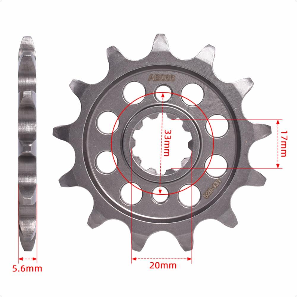 520 13T 48T Motorcycle Front Rear Sprocket Gear Wheel Cam for Kawasaki KX250 2004-2005 for Suzuki RM-Z250 K4,K5,K6