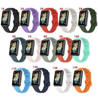 Silikon Armband für Huawei Band 7 Band7 Weich Wasserdicht Sport Smartwatch Armband Mode Armband