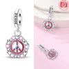 Clock Charm Bead Components Copper Metal Tailor Sewing Machine Telephone Alarm Pendant Bead Components Compatible With Authentic Original Bracelets
