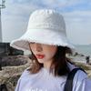 Simple Raw Edge Fisherman Hat Foldable Sun Protection Cap Shabby Brimmed Hat Thin Bucket Hat  Sport