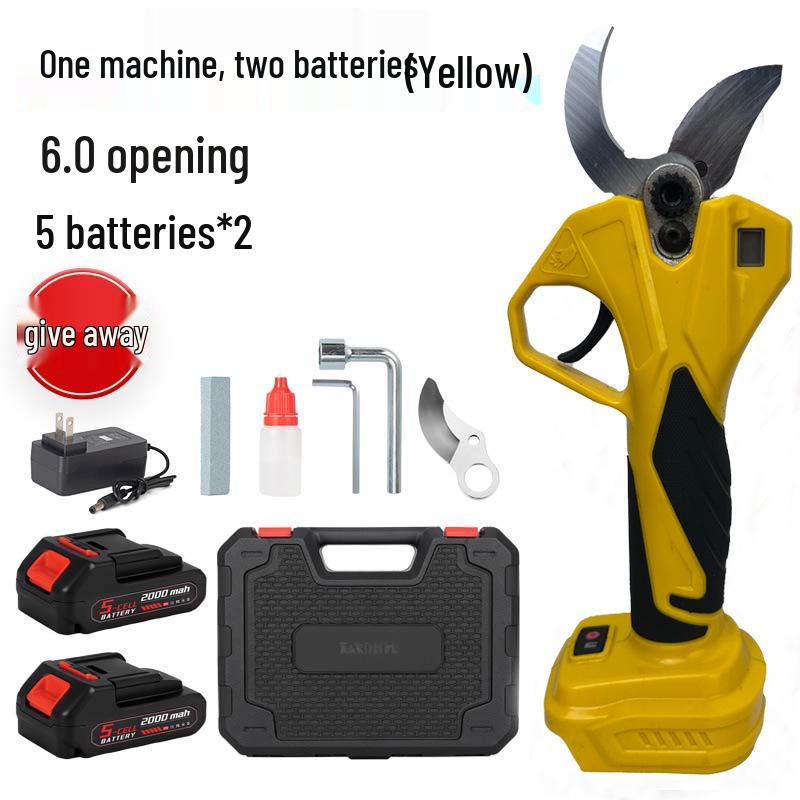 Imported Electric Orchard Pruning Shears - Lithium-Powered with Large Opening for Branches and Fruit Trees