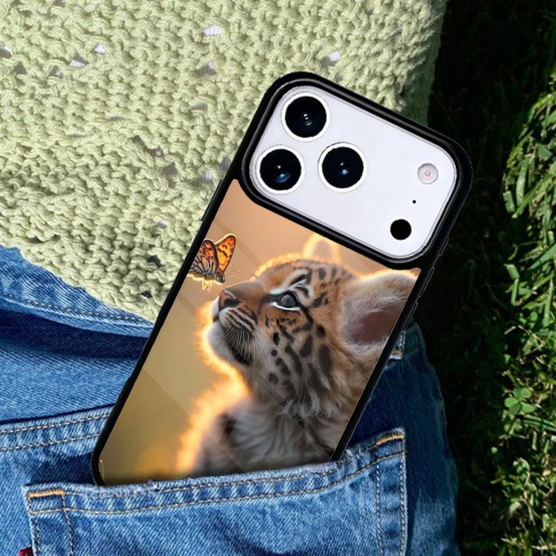 Zoo Animals 1 Tiger Cubs Phone Case For iPhone 17 AIR 16 Pro Max 15 14 Pro 11 12 13 Shockproof Silicone Cover