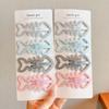 Y2K Sweet Cool Side Bangs Hair Clips Women Fishbone Shape Dripping Oil Candy Color Hair Clips Cute Party Daily Hair Accessories