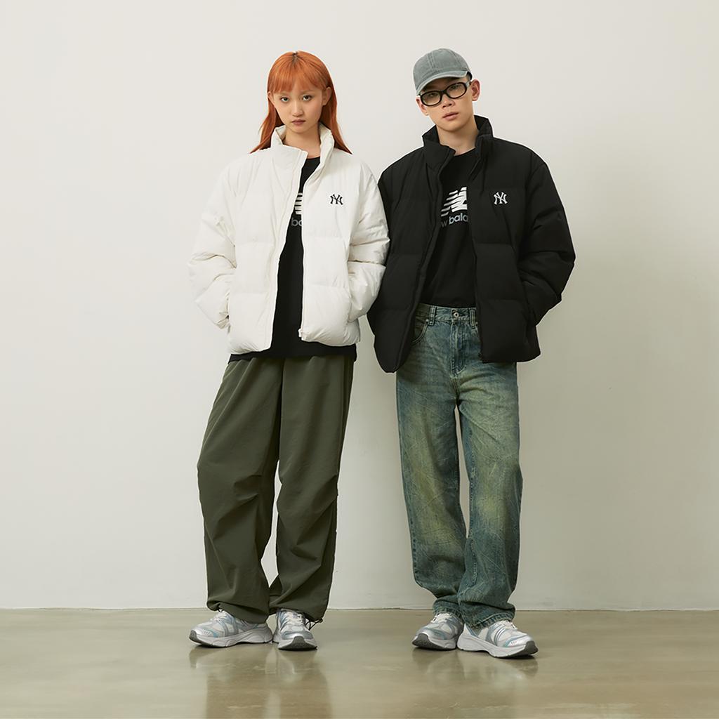 New MLB New York Yankees Basic Collection 24FW Down Jacket Unisex Black 3ADJB0446-50BKS