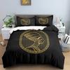 Ancient Egypt Pharaoh King Queen Duvet Cover African Egyptian Style Bedding Set For Teens Adults Black Tribe Ethnic Quilt Cover