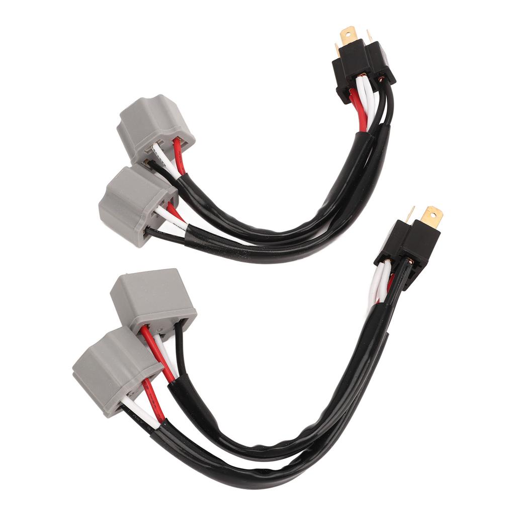 2Pcs 9003 H4 Headlights Wiring Harness Socket Adapter Male To Female 2 Way Splitter Wires for Truck Pickup LED Cable