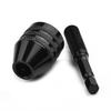 1pc Keyless Drill Chuck 1/4" Hex Shank Adapter Drill Bit Quick Change Driver Electric Grinder To Electric Drill Chuck Power Tool