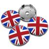 4PCS 56mm 60mm Unversal Union Jack Badge Car Wheel Center Hub Caps Covers For MINI Cooper F56 F53 F54 R50 R52 R56 R57 R58