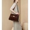 New Mailard Shoulder Bag Retro Commuting Tote Flip Leather Light Luxury Underarm High-quality Women