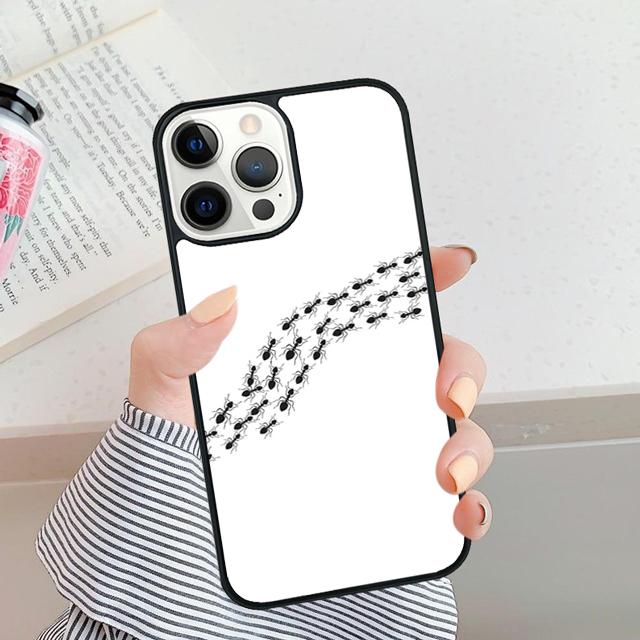 Жуткие Муравьи Насекомые Страшный Чехол для Телефона Для iPhone 16 15 14 Plus XR XS apple 16 11 12 13 mini Pro Max coque iPhone XR