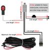 12V 1.6M/2.2M Motorcycle Wiring Relay Harness Switch For LED Spotlight Fog Light With Fuse Electric On Off Switch Cable 2 Wires
