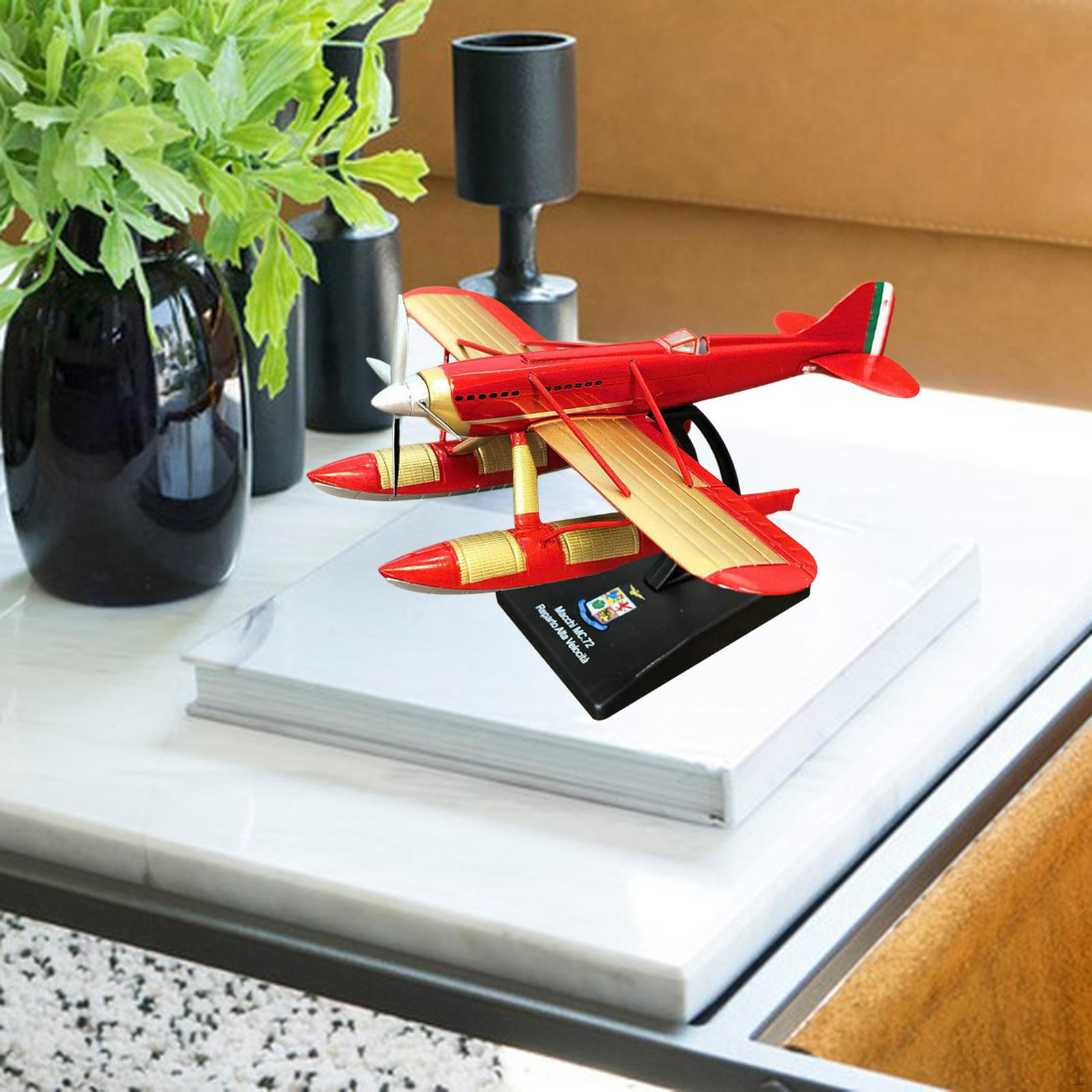 

1/72 Diecast Aircraft Seaplane Alloy Realistic Home Decor Kids Toy Men Gift Airplane Model for