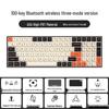 Wireless Bluetooth Mechanical Keyboard - 100-Key, Three-Mode, Compact Design, Office Customizable, Hot-Swappable Switches