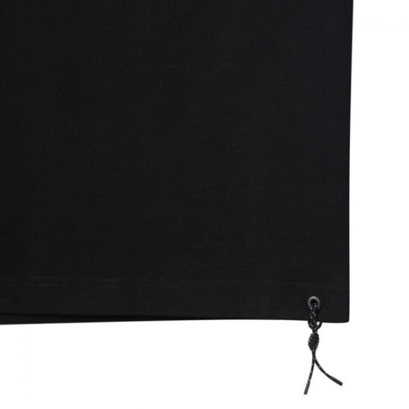 Customellow Schwarzes Oversized Dying T-Shirt cqTam25421bkx