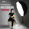 Godox Octagonal Softbox with Grid - Portable 80/95/120cm On-Camera Fill Light