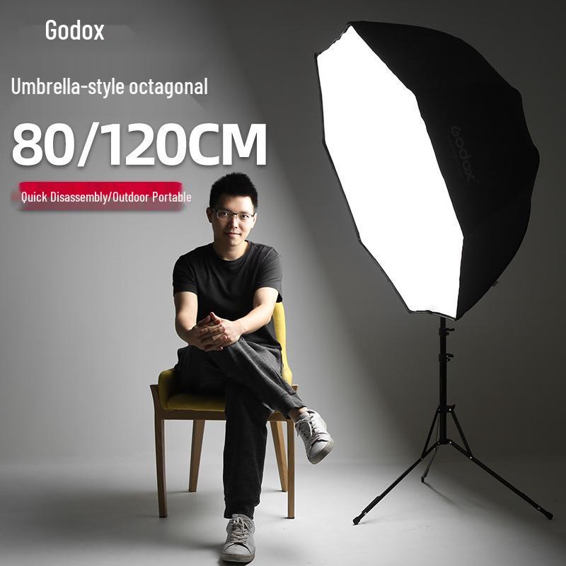 Godox Octagonal Softbox with Grid - Portable 80/95/120cm On-Camera Fill Light